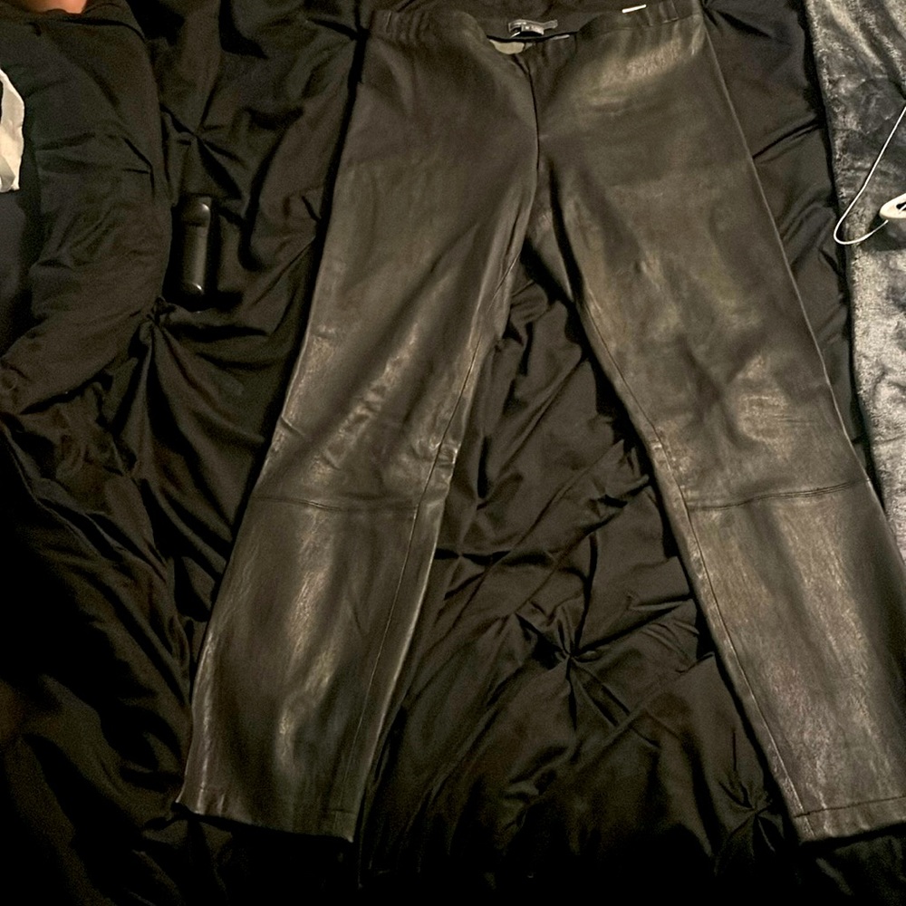 Medium leather Vince leggings